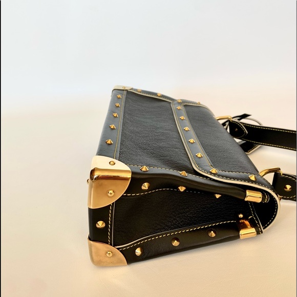 LOUIS VUITTON BLACK SUHALI LEATHER LE TALENTUEX BAG - Picture 5 of 14